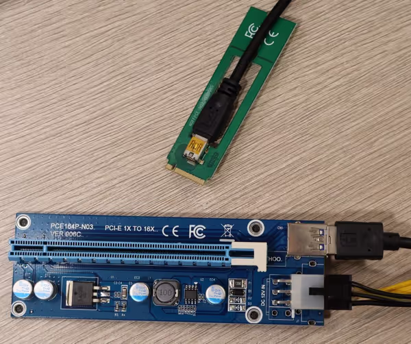 Intended for use with an old M.2 eGPU adapter board