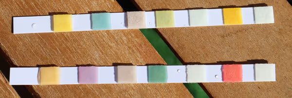 Distilled and mineral water test results