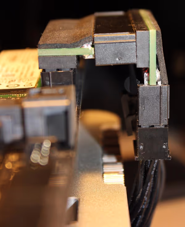 Two right angle ATX connectors