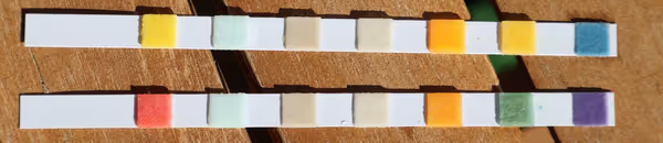 Distilled and mineral water test results