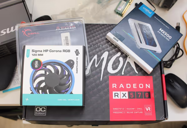 MX500 Crucial SSD, Sigma HP Corona RGB, G.SKILL RAM