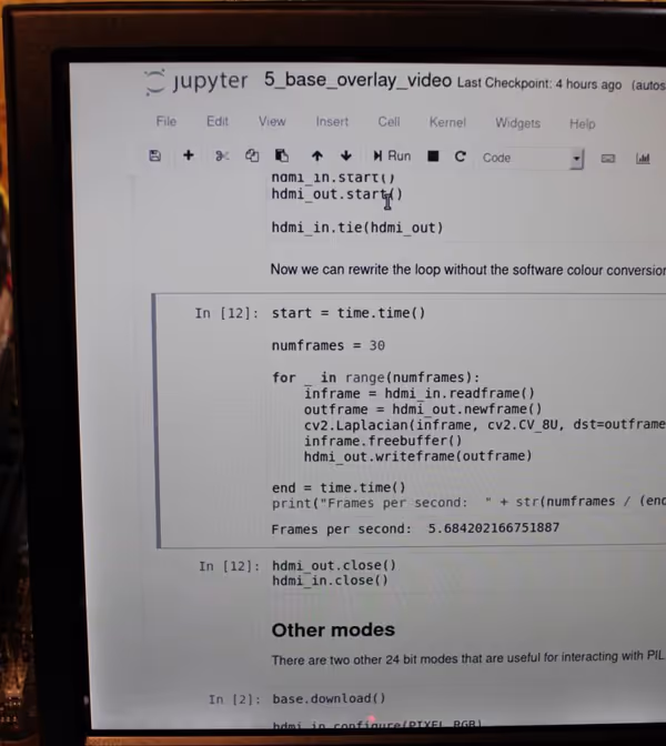 Gray-scale applied live to the HDMI stream