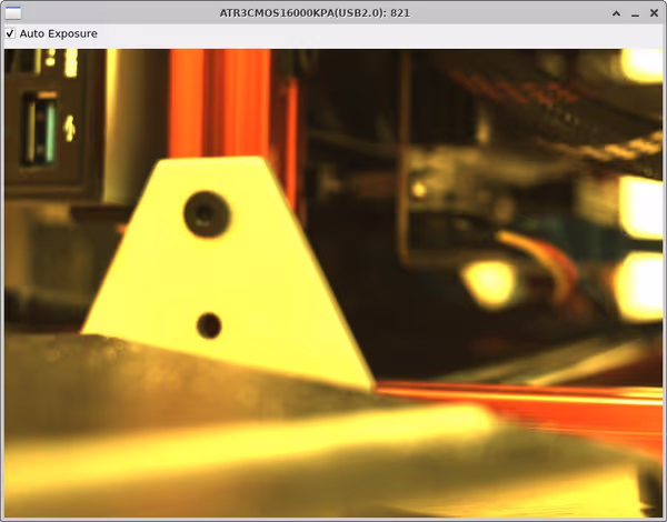 PyQt example app working with color Touptek camera