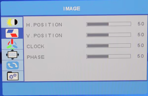 Monitor settings