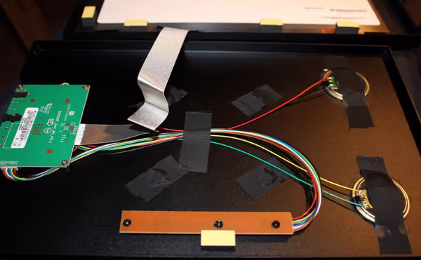 Insides of the monitor