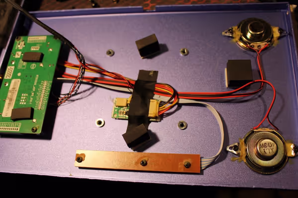 Insides of the monitor