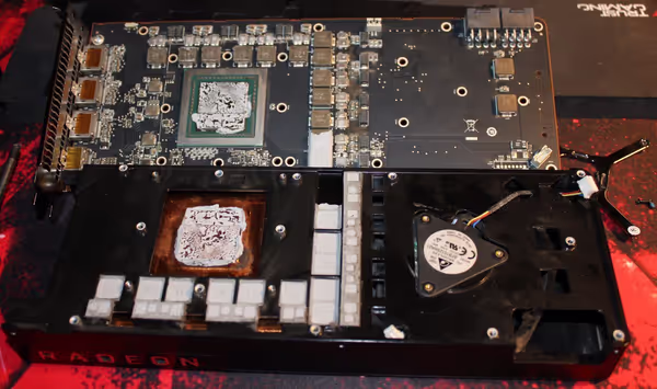 PCB disconnected from the front panel