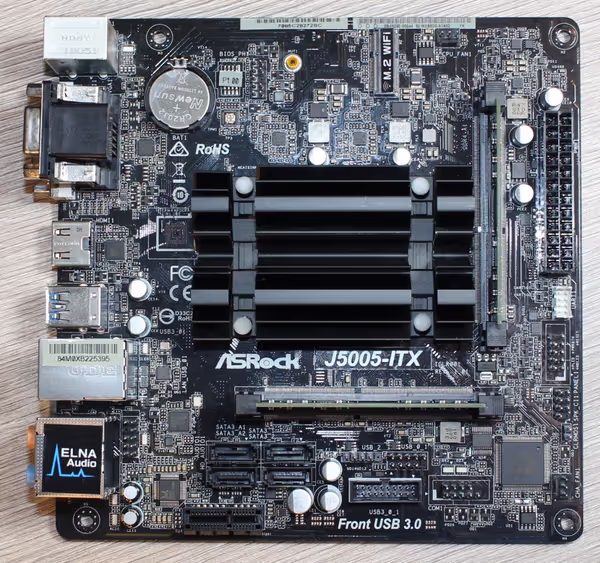 ASRock J5005-ITX motherboard