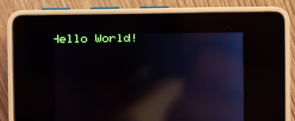 Wio Terminal LCD Hello World
