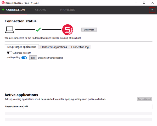 Connect to RGP server before starting to profile games