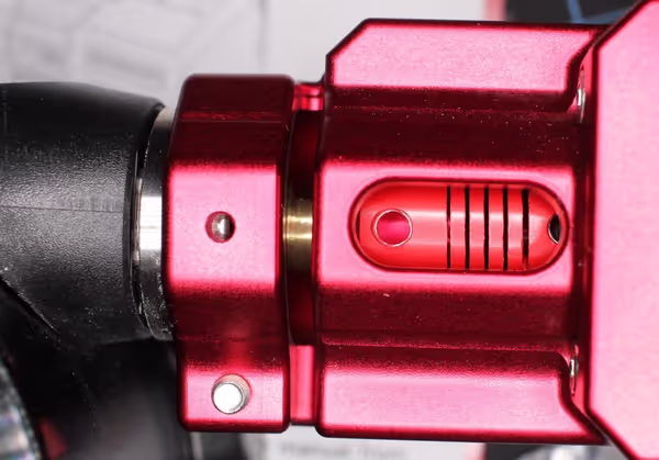 Start securing the device as shown in the manual