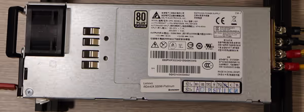 550W custom power supply with two power lines and 2x8-pin and 1x6-pin cables