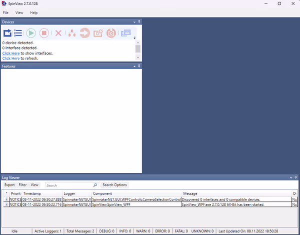 Newer Spinnaker SDK doesn't detect the camera as well