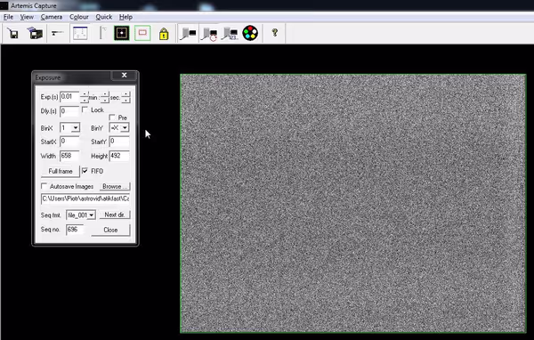 Artemis Capture - standard mode