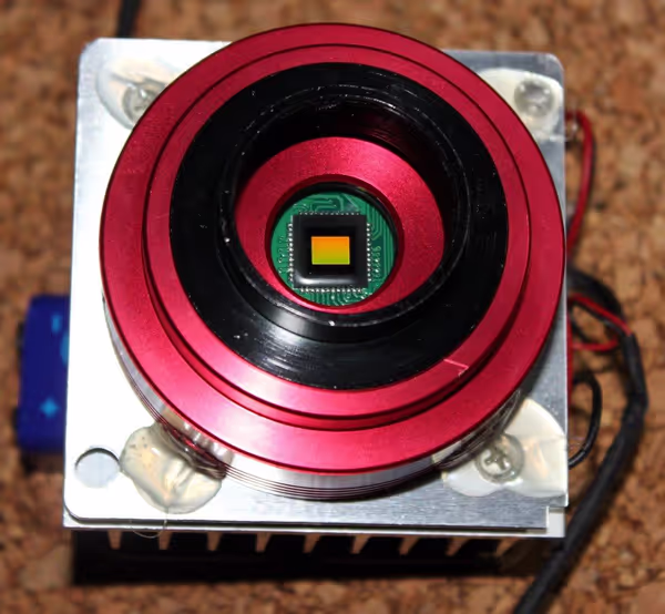 Cooling unit mounted to camera