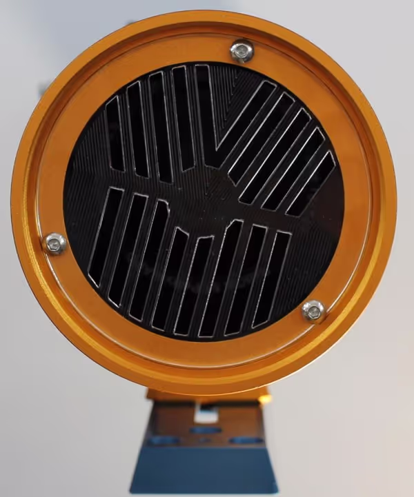 Bahtinov mask in the lens cap