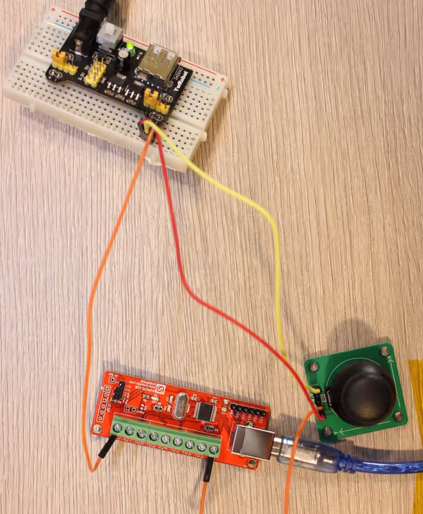 Analog joystick handled by GPIO Board