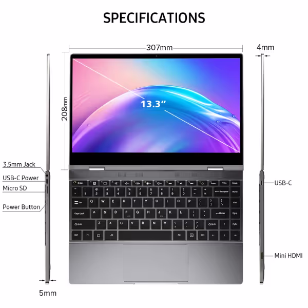 UPERFECT X 13,3 lapdock specification