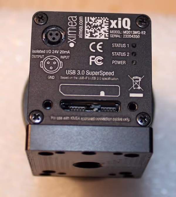 Micro-B USB3 on the camera back