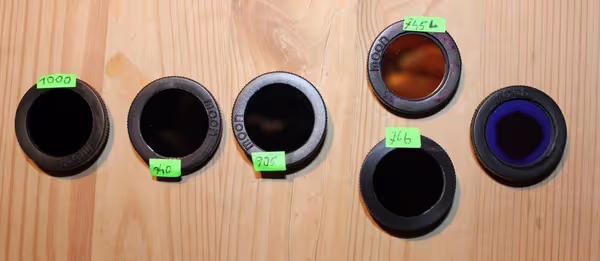 A set of filters for petrographic Moon imaging