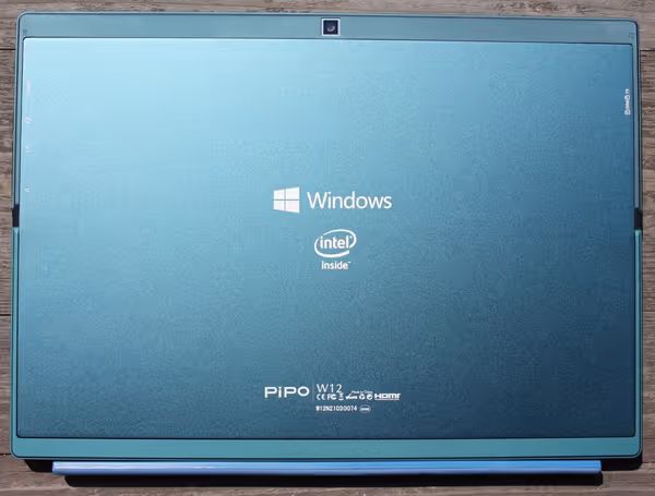 Intel logo on the back