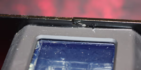 Parts snapped on the water block