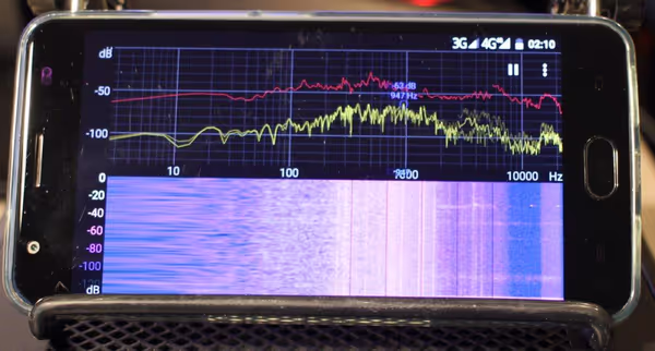 Fan noise frequency graph