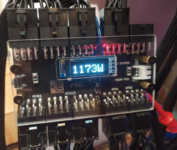 Elmorlabs board can measure voltage, current and power flowing through you CPU and GPU power cables