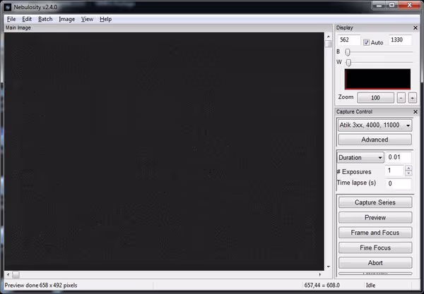 Atik Titan in Nebulosity2