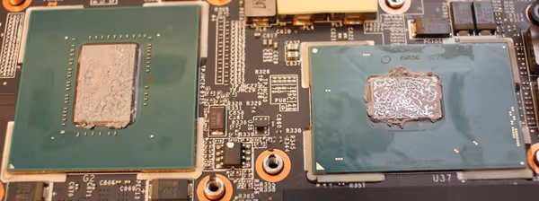 Original paste on the GPU and CPU