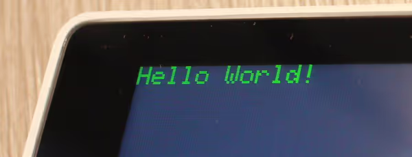 Wio Terminal LCD Hello World