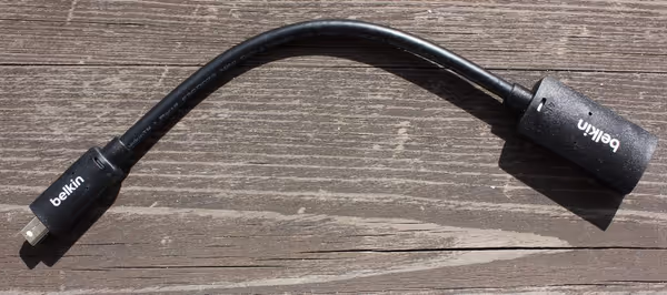 Belkin HDMI to DisplayPort adapter rated at 4K60