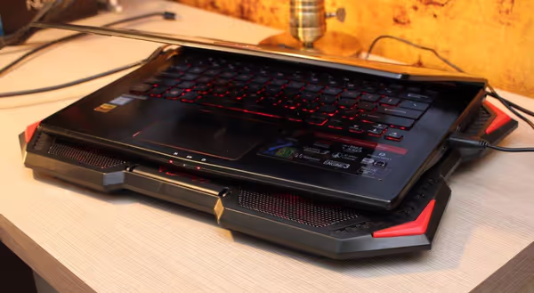 Laptop cooling pads are most common and come in various shape and sizes