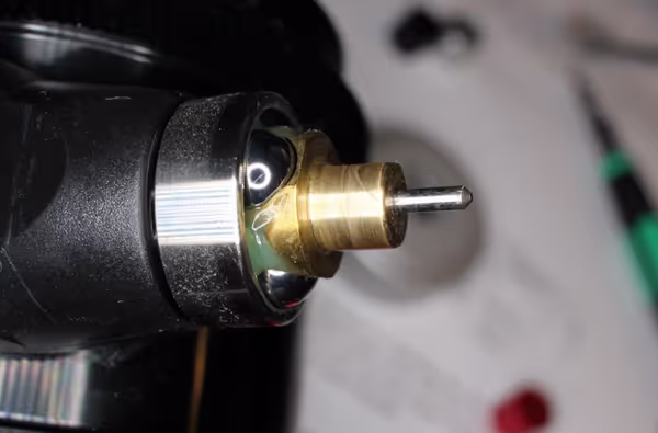 Both knobs have to be removed