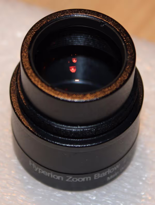 Convex lens and 1,25 thread