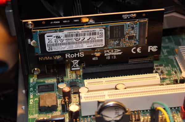 NVMe PCIe adapter