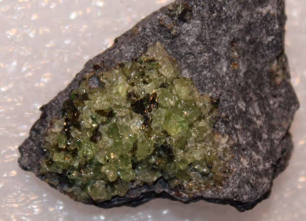 Olivine on a basalt