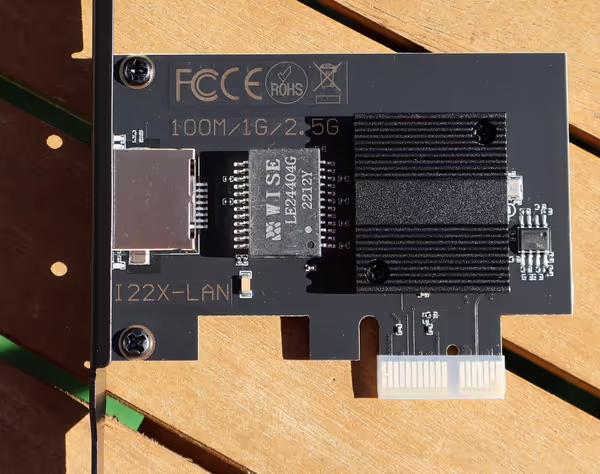 PCIe 2.5 Gbit network cards