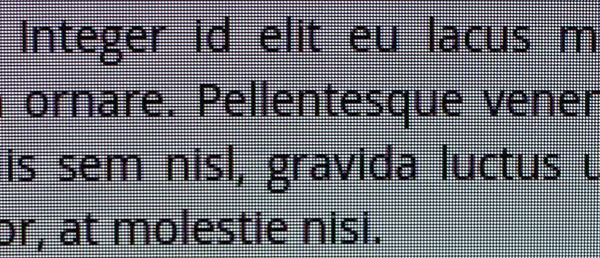 Text quality seems unaffected