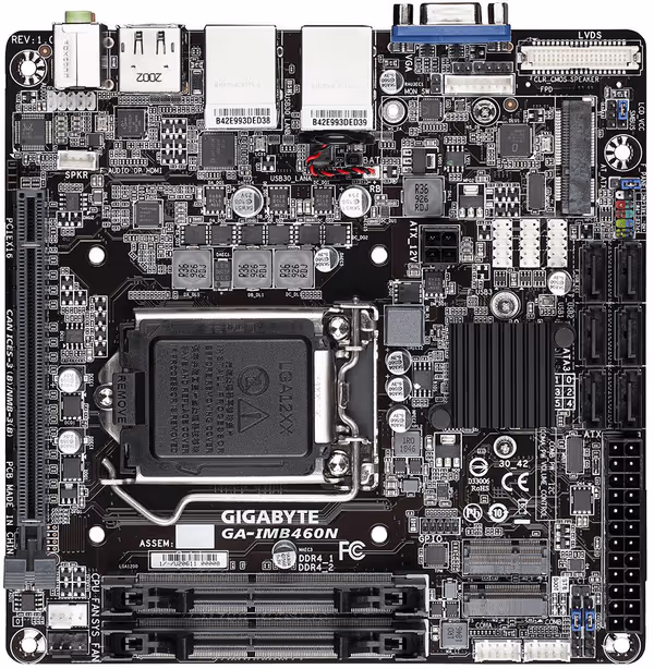 Gigabyte GA-IMB460N for Comet Lake-S with SO-DIMM slots