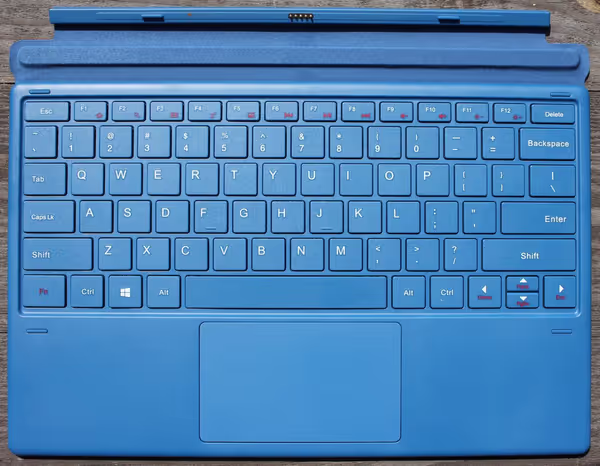 Detachable hard plastic keyboard