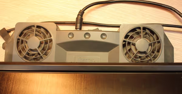 Laptop blower cooler