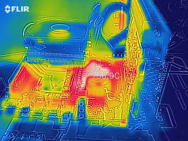 Thermal image of the system