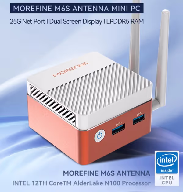 Morefine nettop with fast networking