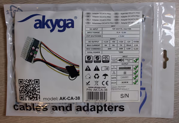 Akyga PSU specifications