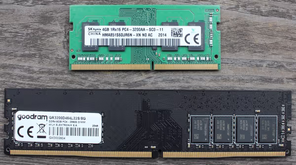 Memory based on JEDEC specs are also available on the desktop, mostly for OEM and cheap systems