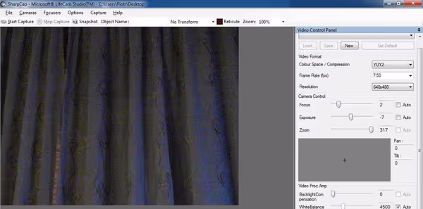 Sharpcap and MS LifeCam