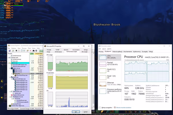 Quad core with almost full all core load during Boralus flyby