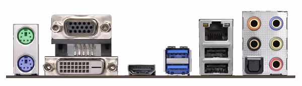 ASRock J5005-ITX I/O panel