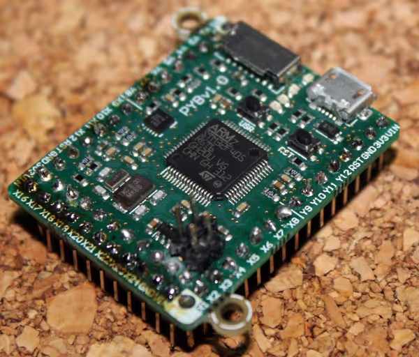 PyBoard from the top